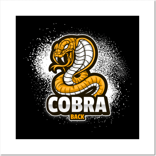 COBRA BACK bodybuilding design Wall Art by Thom ^_^